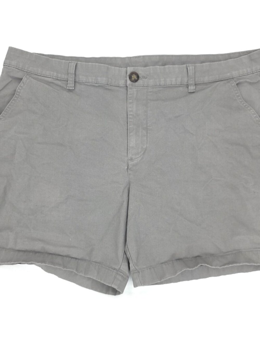 Chubbies Chino Shorts Mens 40x7" Gray Stretch Regular Fit Flat Front Solid